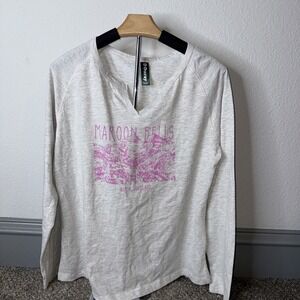 Maroon Bells Aspen Colorado Ouray Gray Long Sleeved T Shirt Sz Large A0031